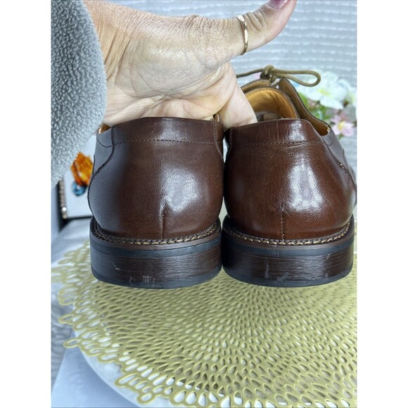 (R2) Zota Vintage Mens’s Brown Lace Up Classic Leather, square toe, Shoes Sz-13 - Picture 14 of 15